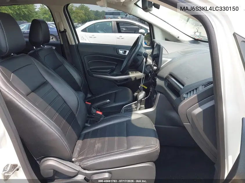 2020 Ford Ecosport Titanium VIN: MAJ6S3KL4LC330150 Lot: 45661763