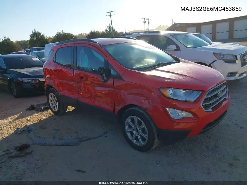 MAJ3S2GE6MC453859 2021 Ford Ecosport Se