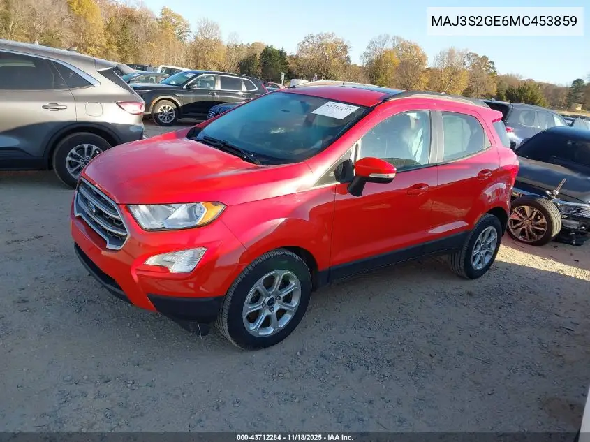 MAJ3S2GE6MC453859 2021 Ford Ecosport Se