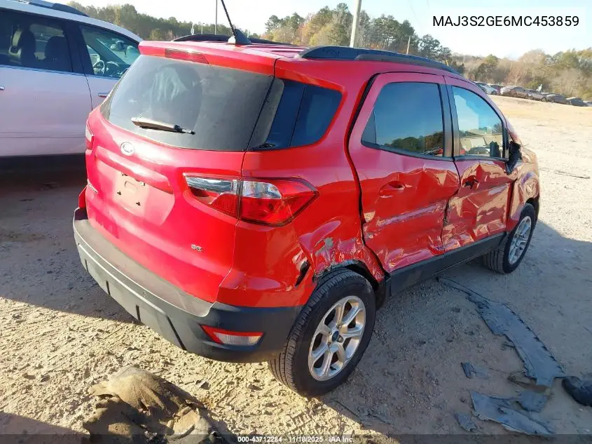 MAJ3S2GE6MC453859 2021 Ford Ecosport Se