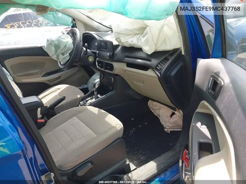 2021 Ford Ecosport S VIN: MAJ3S2FE9MC437768 Lot: 45337368