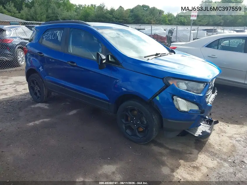 2021 Ford Ecosport Ses VIN: MAJ6S3JL6MC397559 Lot: 45360741