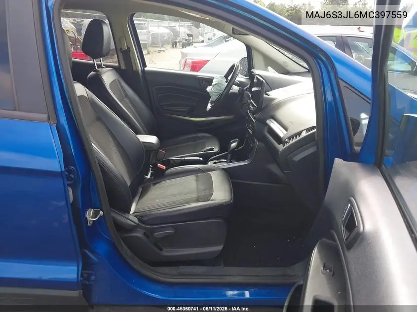 2021 Ford Ecosport Ses VIN: MAJ6S3JL6MC397559 Lot: 45360741