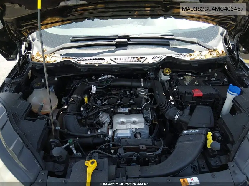 2021 Ford Ecosport Se VIN: MAJ3S2GE4MC406457 Lot: 45472971