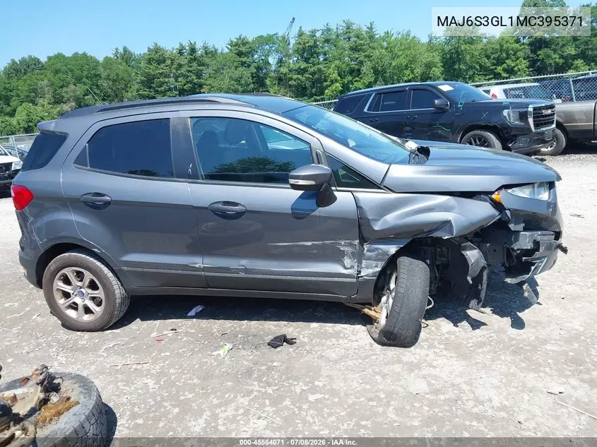 2021 Ford Ecosport Se VIN: MAJ6S3GL1MC395371 Lot: 45564071