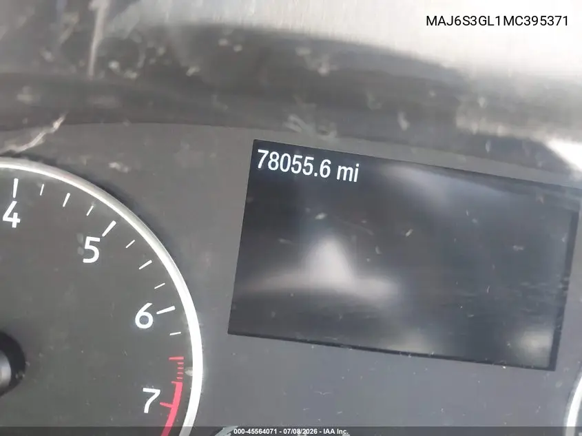 2021 Ford Ecosport Se VIN: MAJ6S3GL1MC395371 Lot: 45564071