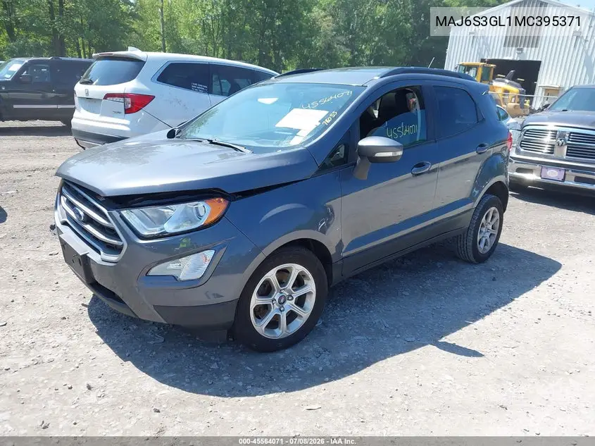 2021 Ford Ecosport Se VIN: MAJ6S3GL1MC395371 Lot: 45564071