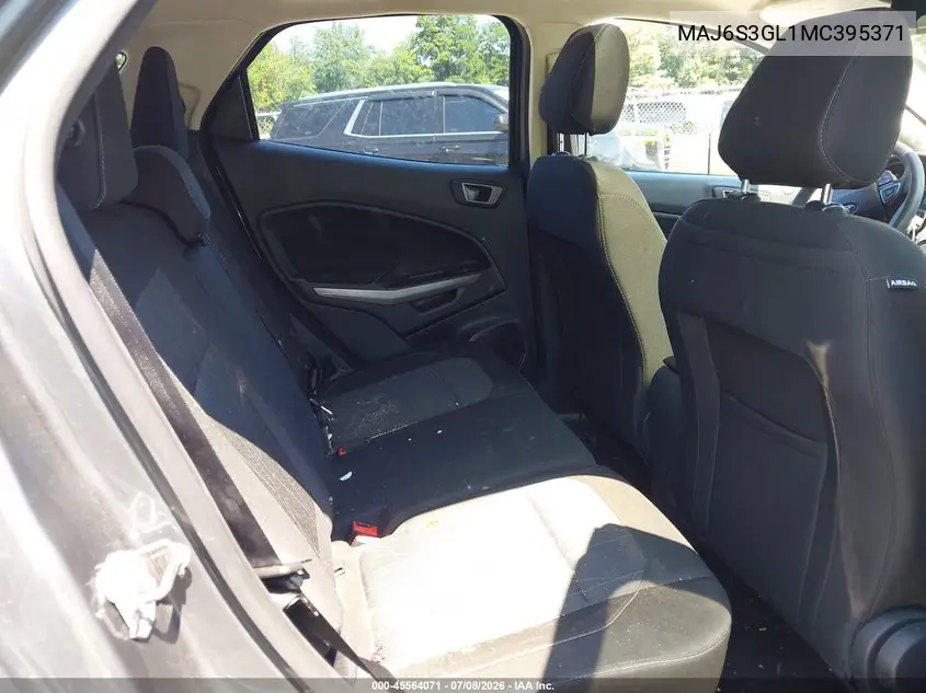 2021 Ford Ecosport Se VIN: MAJ6S3GL1MC395371 Lot: 45564071