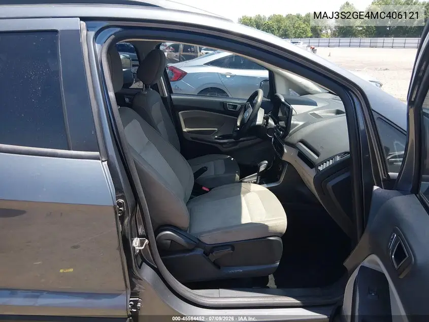 2021 Ford Ecosport Se VIN: MAJ3S2GE4MC406121 Lot: 45564452