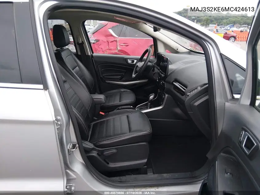 2021 Ford Ecosport Titanium VIN: MAJ3S2KE6MC424613 Lot: 45570886