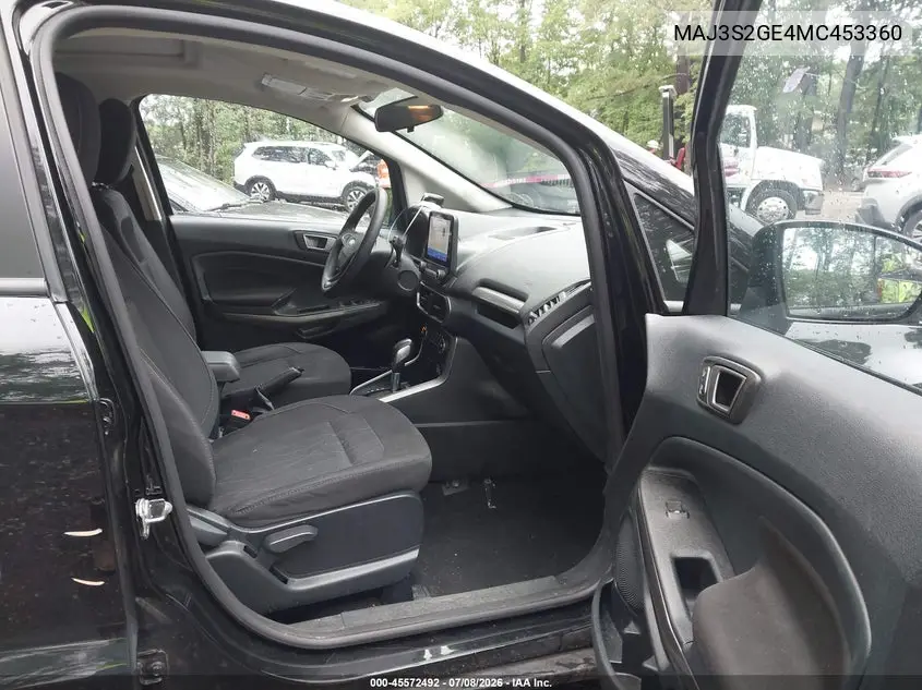2021 Ford Ecosport Se VIN: MAJ3S2GE4MC453360 Lot: 45572492