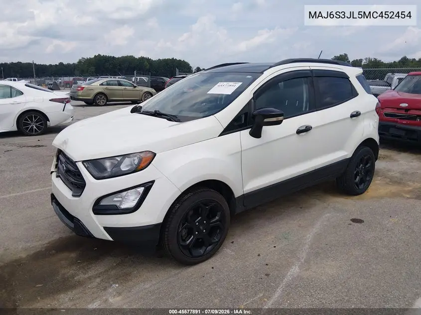 2021 Ford Ecosport Ses VIN: MAJ6S3JL5MC452454 Lot: 45577891