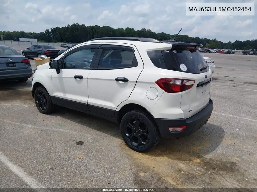 2021 Ford Ecosport Ses VIN: MAJ6S3JL5MC452454 Lot: 45577891