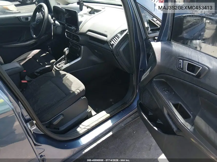 2021 Ford Ecosport Se VIN: MAJ3S2GEXMC453413 Lot: 45590086