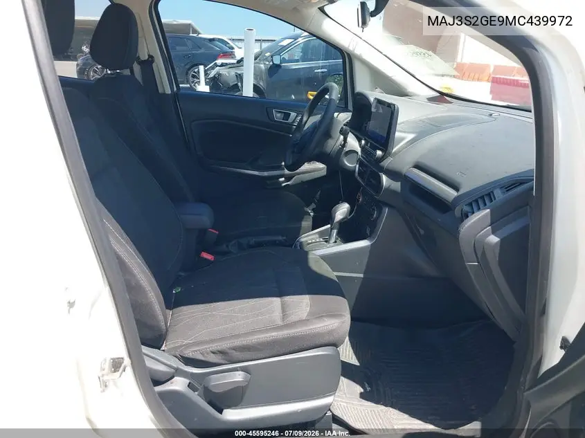 2021 Ford Ecosport Se VIN: MAJ3S2GE9MC439972 Lot: 45595246