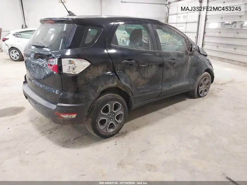 2021 Ford Ecosport S VIN: MAJ3S2FE2MC453245 Lot: 45602135