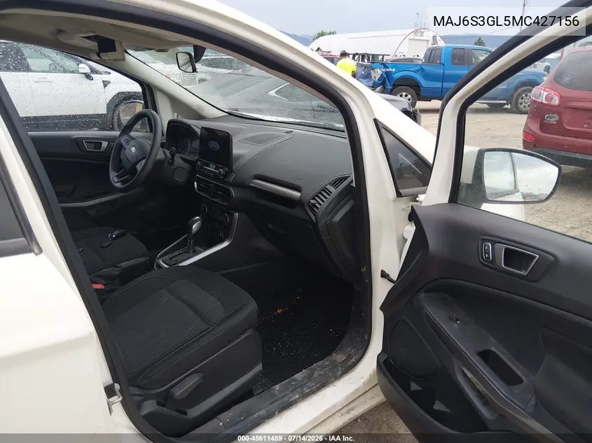 2021 Ford Ecosport Se VIN: MAJ6S3GL5MC427156 Lot: 45611489