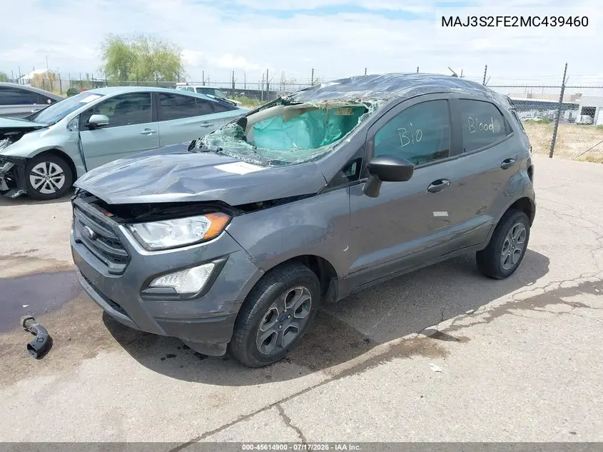 2021 Ford Ecosport S VIN: MAJ3S2FE2MC439460 Lot: 45614900