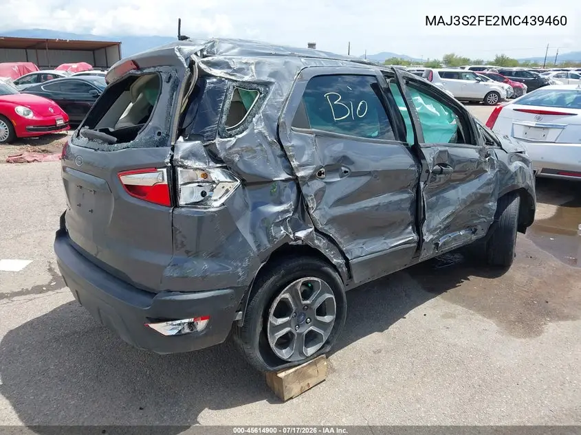 2021 Ford Ecosport S VIN: MAJ3S2FE2MC439460 Lot: 45614900