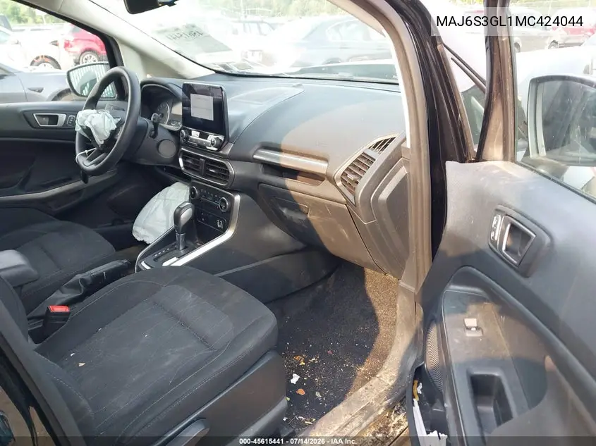 2021 Ford Ecosport Se VIN: MAJ6S3GL1MC424044 Lot: 45615441