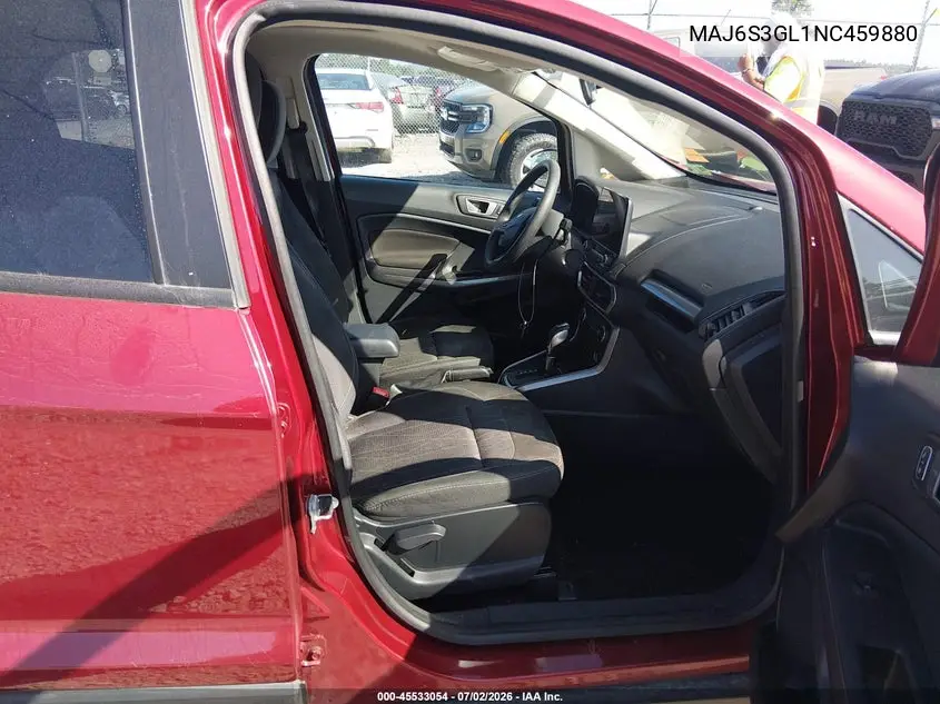 2022 Ford Ecosport Se VIN: MAJ6S3GL1NC459880 Lot: 45533054