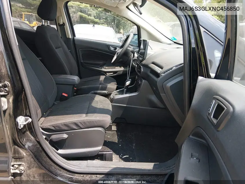 2022 Ford Ecosport Se VIN: MAJ6S3GLXNC456850 Lot: 45567119