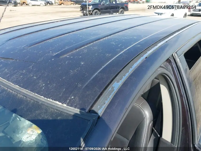 2007 Ford Edge Sel Plus VIN: 2FMDK49C67BA89254 Lot: 12652114