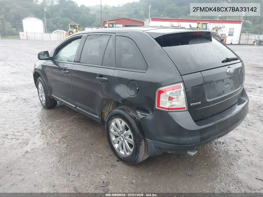 2007 Ford Edge Sel VIN: 2FMDK48CX7BA33142 Lot: 45658534