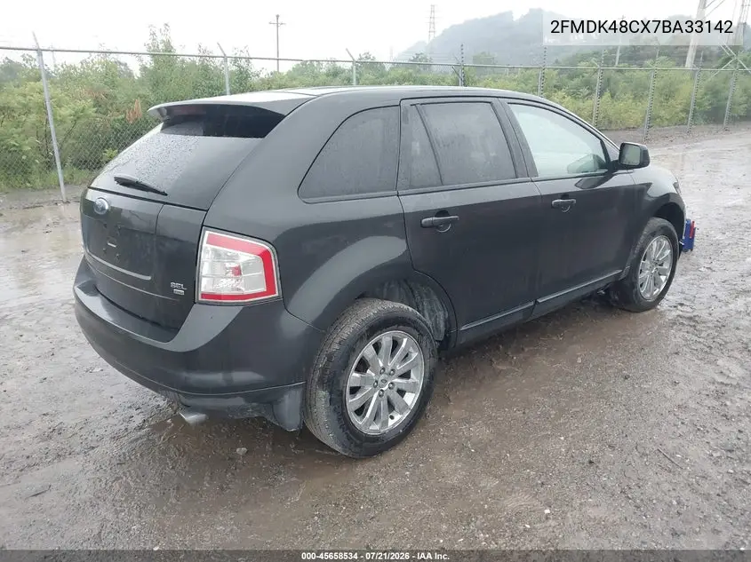 2007 Ford Edge Sel VIN: 2FMDK48CX7BA33142 Lot: 45658534