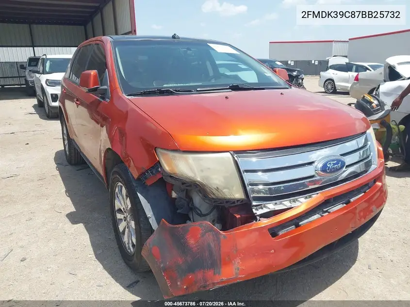 2007 Ford Edge Sel Plus VIN: 2FMDK39C87BB25732 Lot: 45673786