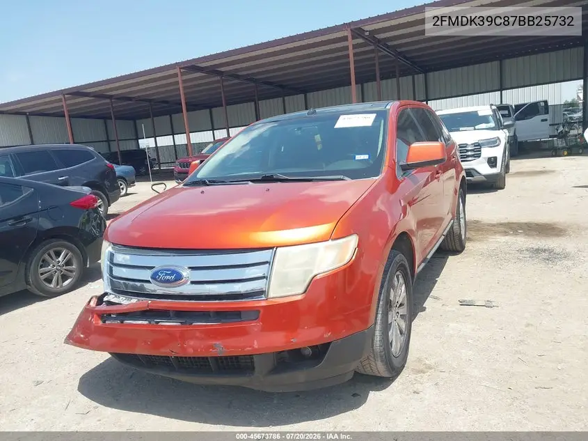 2007 Ford Edge Sel Plus VIN: 2FMDK39C87BB25732 Lot: 45673786