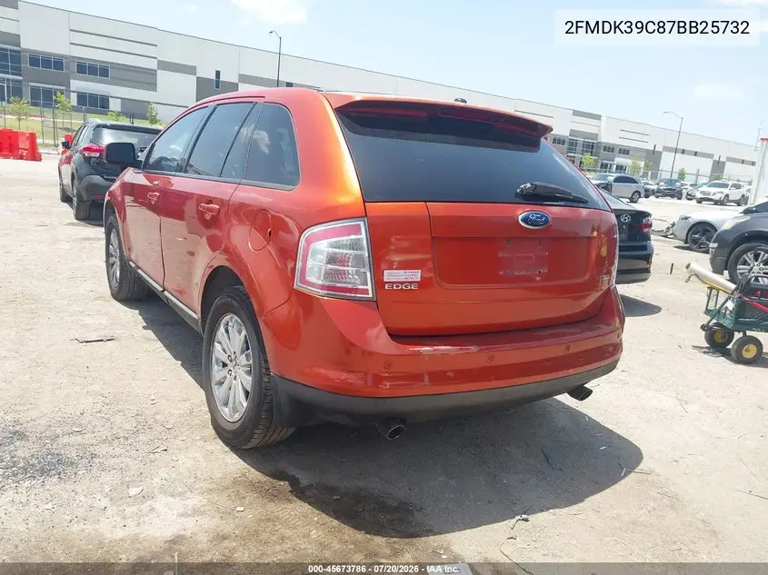 2007 Ford Edge Sel Plus VIN: 2FMDK39C87BB25732 Lot: 45673786