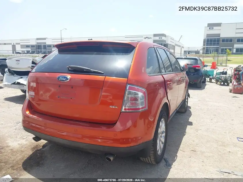 2007 Ford Edge Sel Plus VIN: 2FMDK39C87BB25732 Lot: 45673786