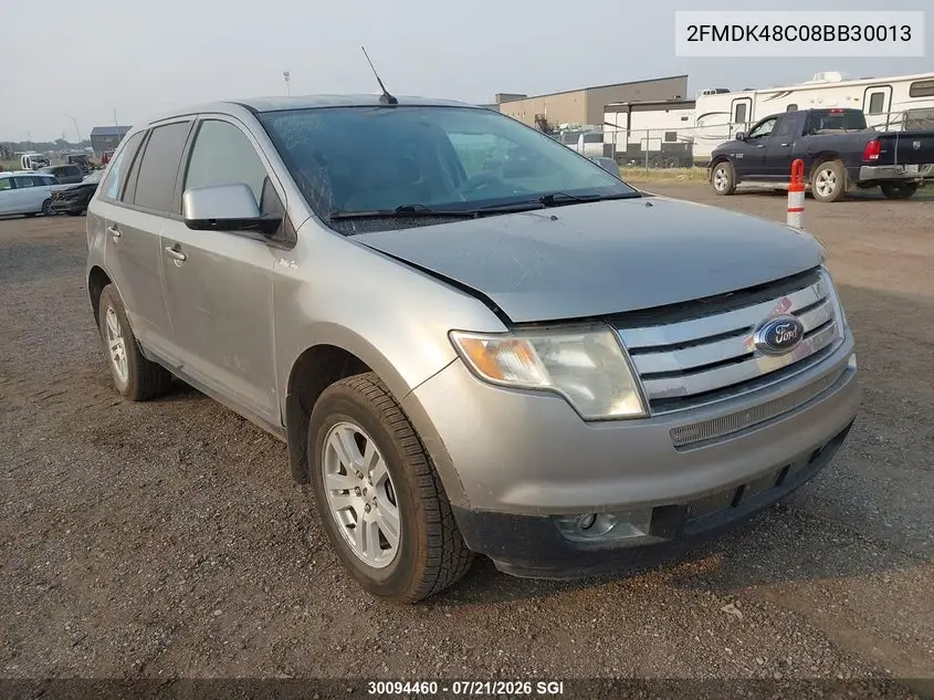 2008 Ford Edge Sel VIN: 2FMDK48C08BB30013 Lot: 30094460