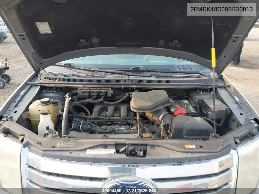 2008 Ford Edge Sel VIN: 2FMDK48C08BB30013 Lot: 30094460