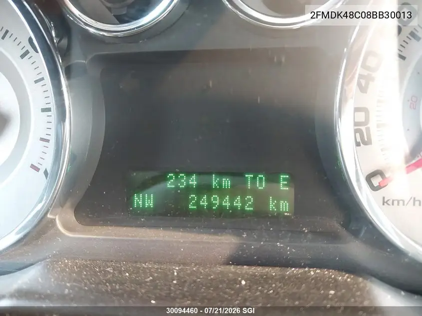 2008 Ford Edge Sel VIN: 2FMDK48C08BB30013 Lot: 30094460