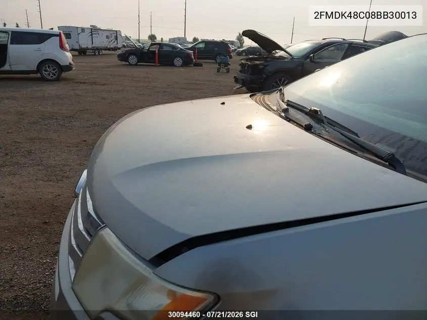 2008 Ford Edge Sel VIN: 2FMDK48C08BB30013 Lot: 30094460