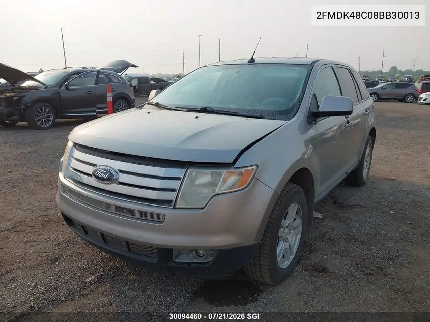 2008 Ford Edge Sel VIN: 2FMDK48C08BB30013 Lot: 30094460