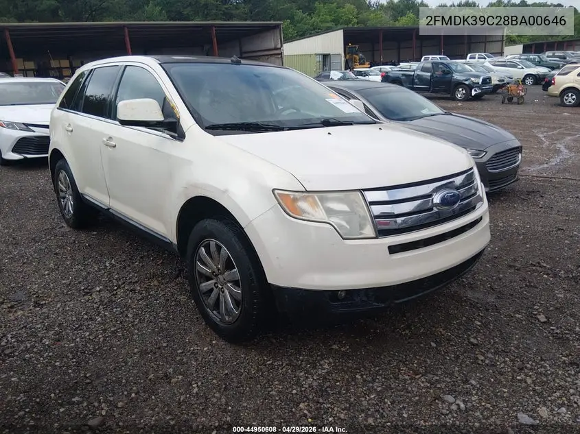 2FMDK39C28BA00646 2008 Ford Edge Limited