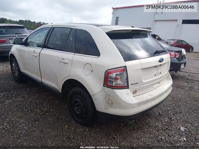 2FMDK39C28BA00646 2008 Ford Edge Limited
