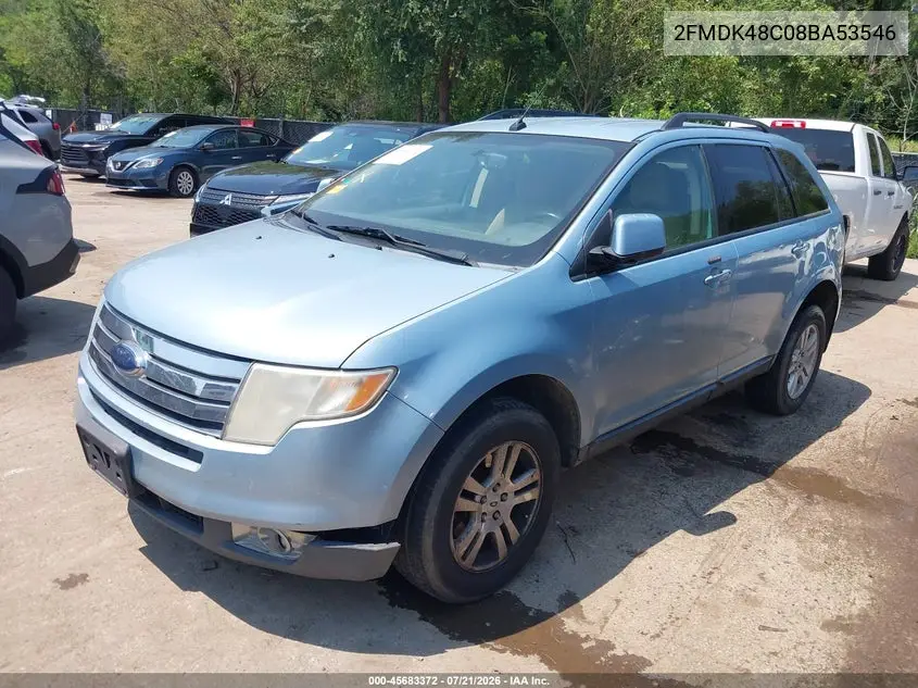 2008 Ford Edge Sel VIN: 2FMDK48C08BA53546 Lot: 45683372