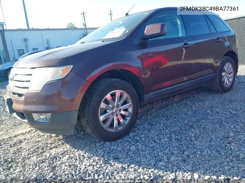 2FMDK38C49BA77361 2009 Ford Edge Sel