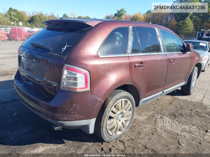 2FMDK4KC4ABA31256 2010 Ford Edge Limited