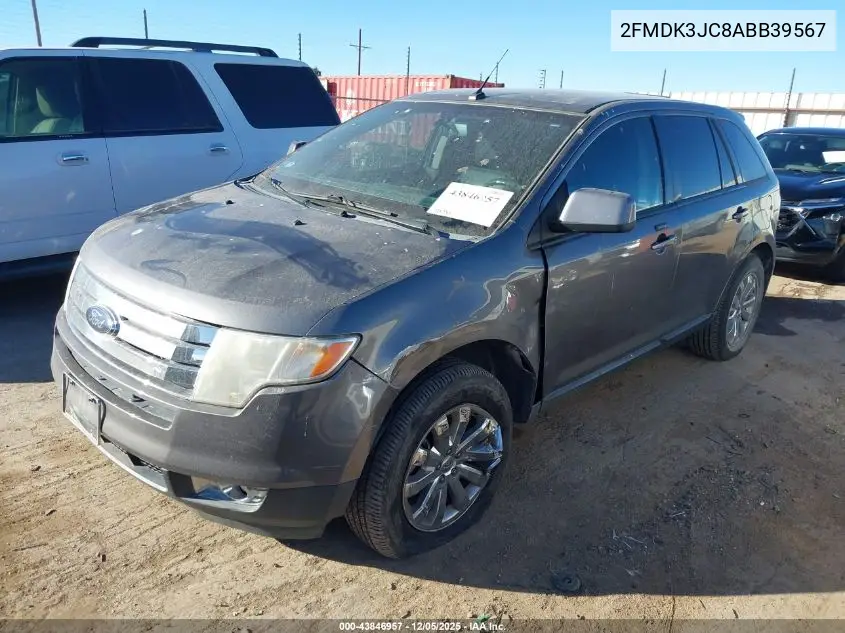 2FMDK3JC8ABB39567 2010 Ford Edge Sel