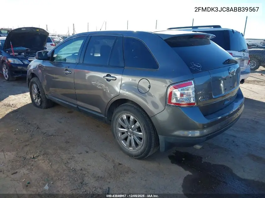 2FMDK3JC8ABB39567 2010 Ford Edge Sel