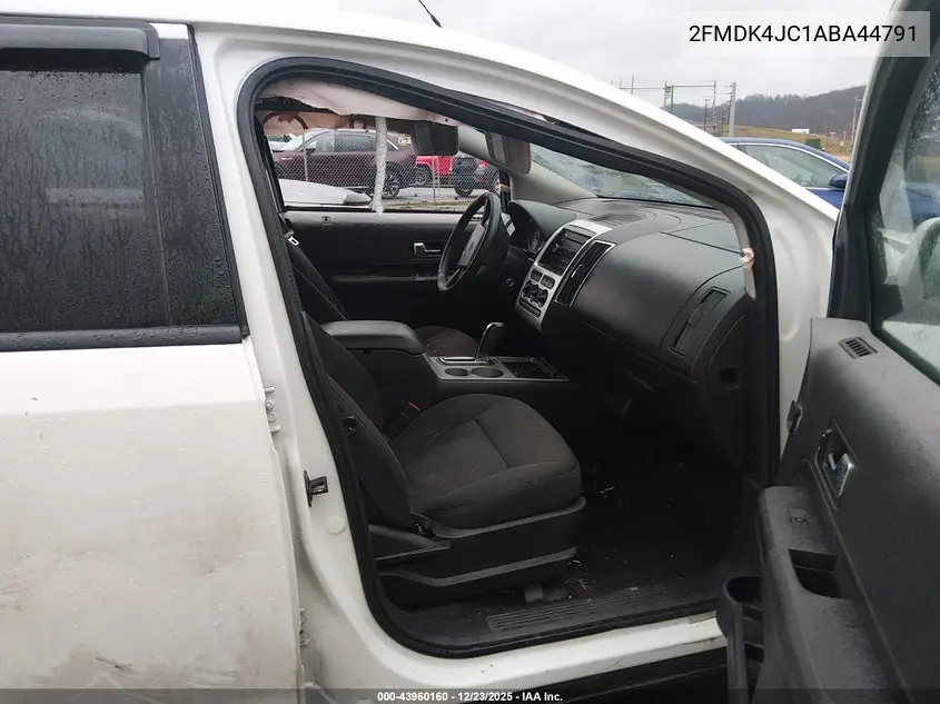 2010 Ford Edge Sel VIN: 2FMDK4JC1ABA44791 Lot: 43960160