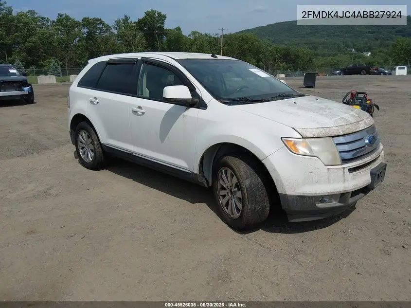 2010 Ford Edge Sel VIN: 2FMDK4JC4ABB27924 Lot: 45526035