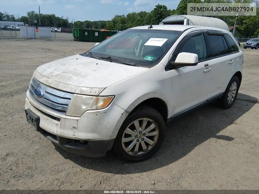 2010 Ford Edge Sel VIN: 2FMDK4JC4ABB27924 Lot: 45526035