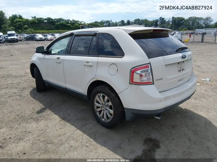 2010 Ford Edge Sel VIN: 2FMDK4JC4ABB27924 Lot: 45526035