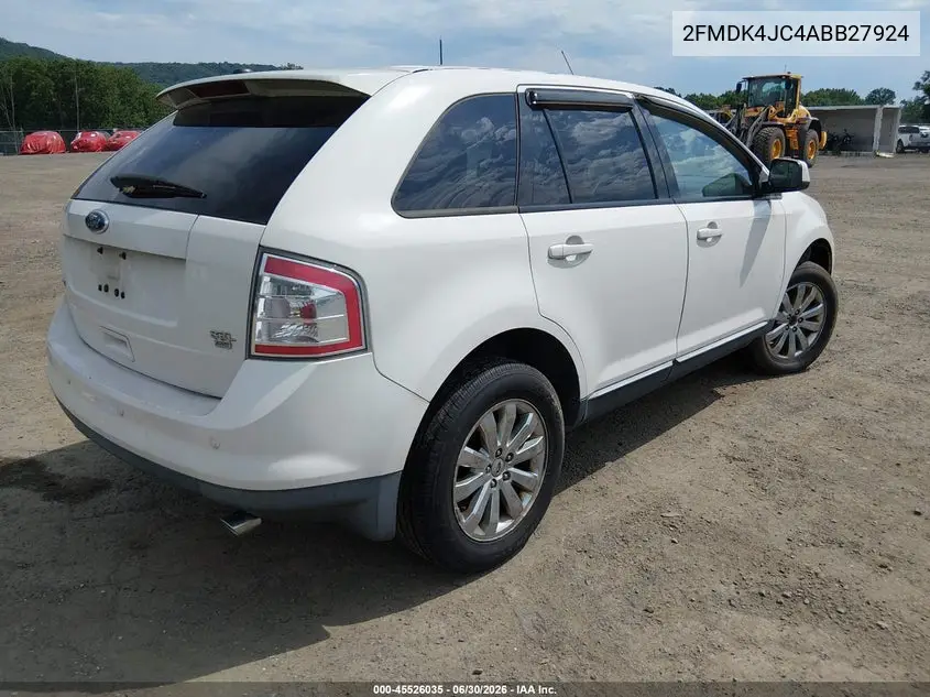 2010 Ford Edge Sel VIN: 2FMDK4JC4ABB27924 Lot: 45526035